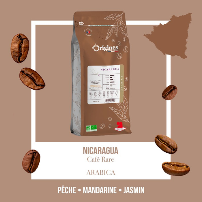 Café Rare bio - Nicaragua - Grain 1 Kg