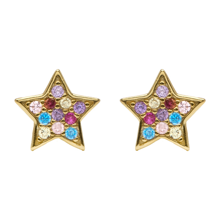 Pendientes Lalo acabado oro amarillo 18k