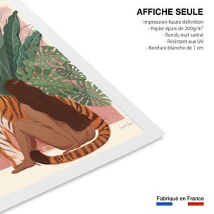 Poster jungle woman Affiche seule