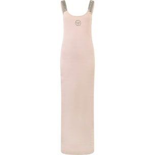 PHILIPP PLEIN Long Tank Dress Strass Hexagon
