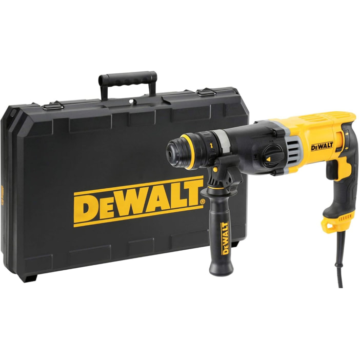 Perforateur SDS-plus 900 W - Ø 28 mm - 3 modes - Coffret - DEWALT - D25144K-QS