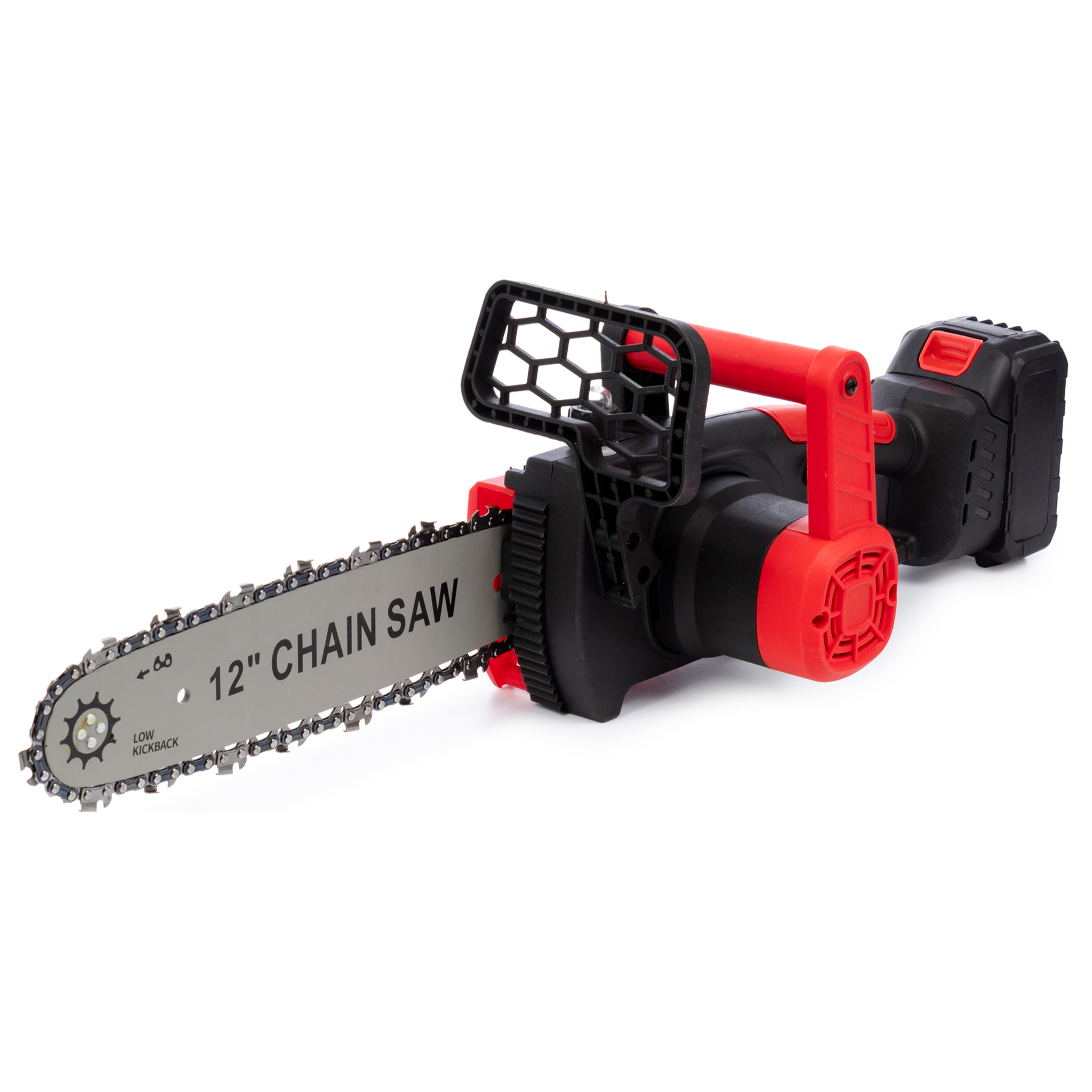 Motosierra eléctrica de 12 pulgadas, con batería recargable de 13000mAh.