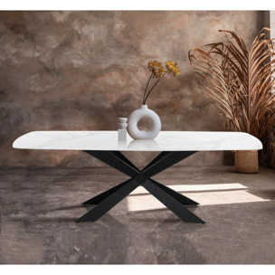 Oresteluchetta tavolo PULSE WHITE MARBLE