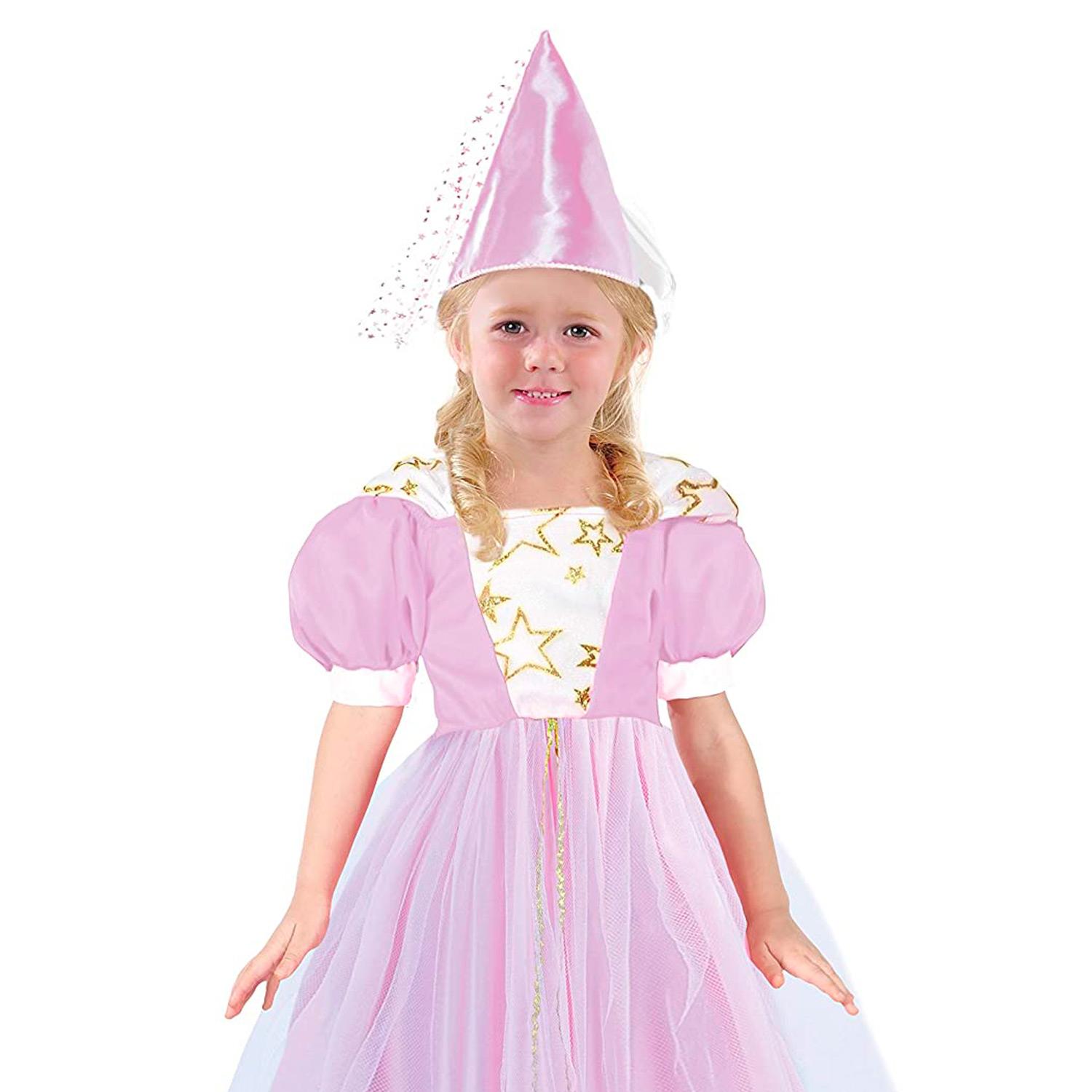 Fatina Costume con Cappellino Carnevale Travestimento Rosa Ciao Bambina