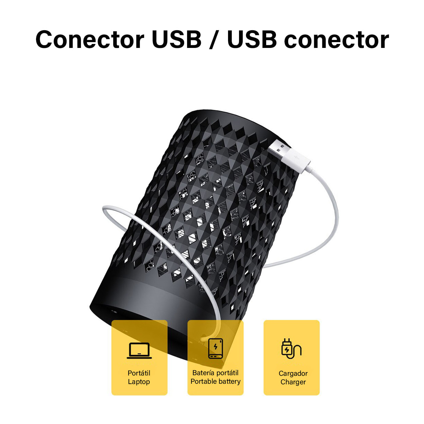 Trappola per zanzare elettrica, con luce led. Uccide le zanzare mediante scarica elettrica. Maglia di sicurezza esterna.