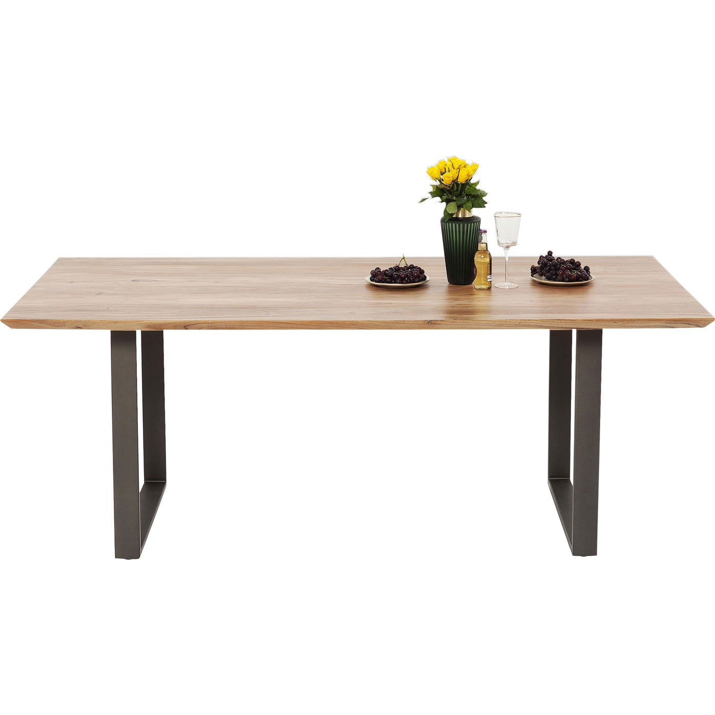 Table Symphony acacia acier Kare Design