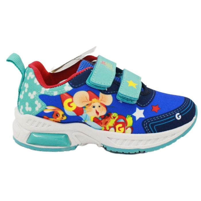 Sneakers con luci Topo Gigio Lui Easy Shoes Blu