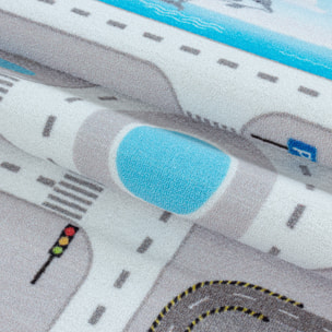 PLAY - Tapis enfant circuit gris - PLA2902GRI