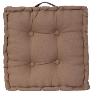 Coussin de sol taupe 40x40 cm