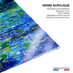 Tableau paysage nenuphars et nymphéas Tableau plexiglas