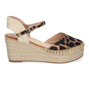 Sandalia de Cuña de Yute para Mujer, Comodas y Elegantes con Detalles Trenzados