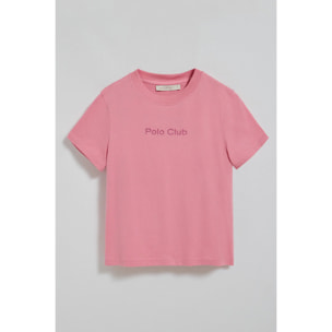 Camiseta Tori color rosa con logo Minimal Combo Polo Club