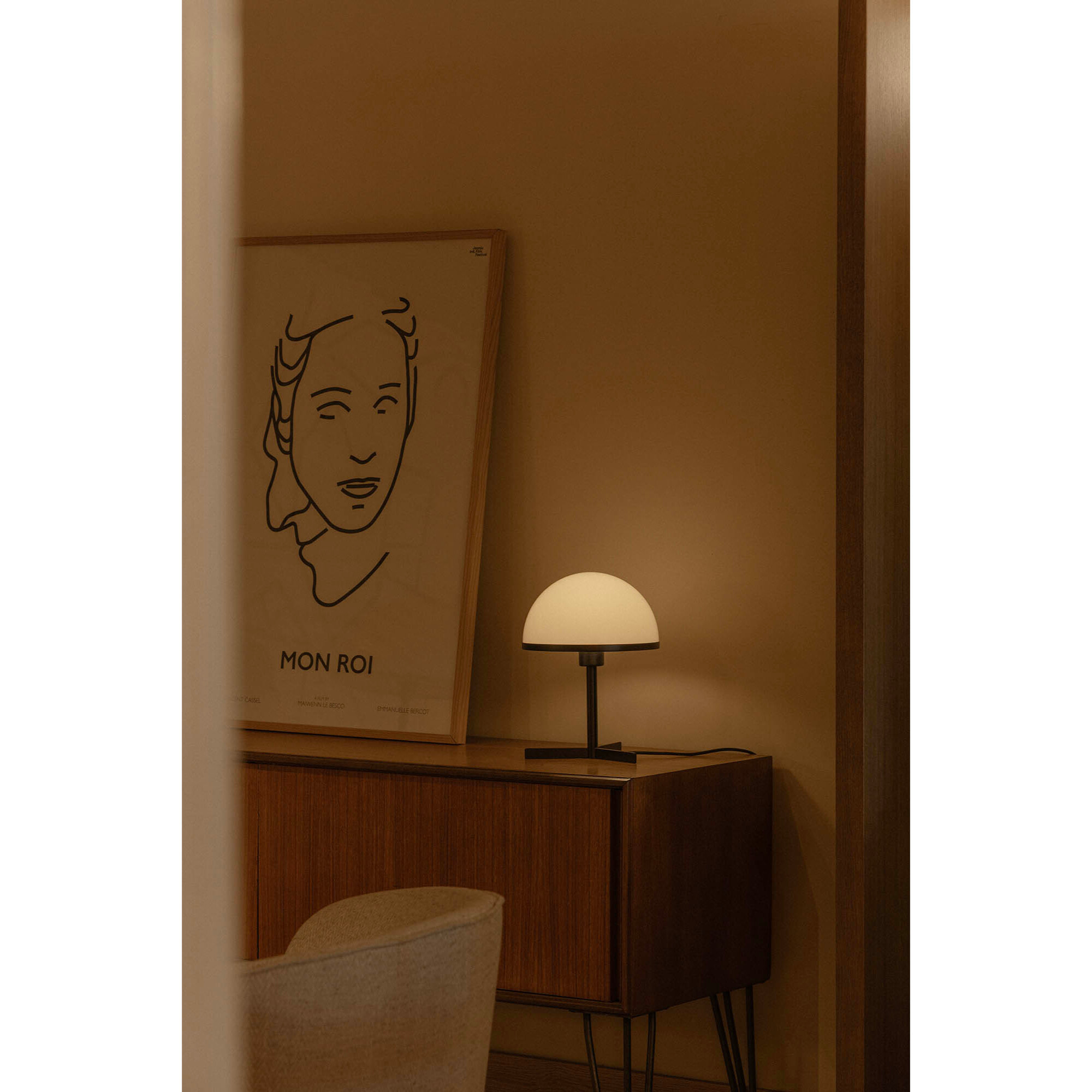 DOME S Lampe de table noire