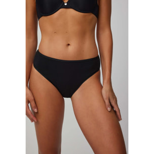 Confezione da 2 mutandine midi basico in cotone nero