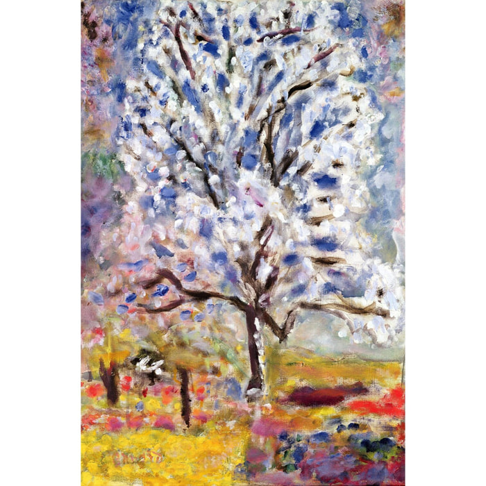 Tableau peinture l'amandier en fleurs de pierre bonnard  Toile imprimée