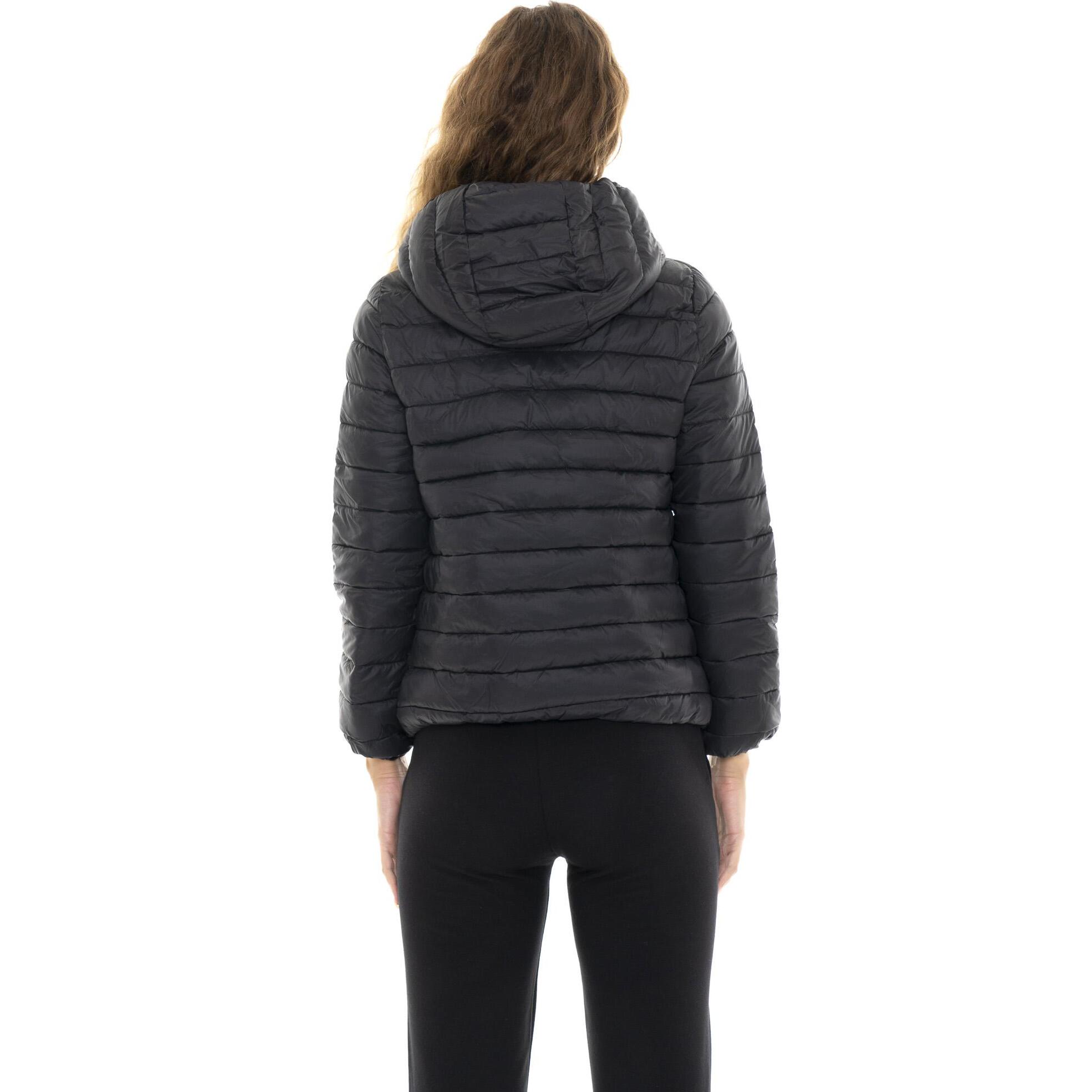 Piumino invernale sancrato da donna con cappuccio "Never Without"