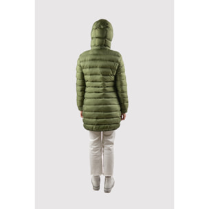 Chaqueta Munich Long Jacket marca ECOON - verde oscuro
