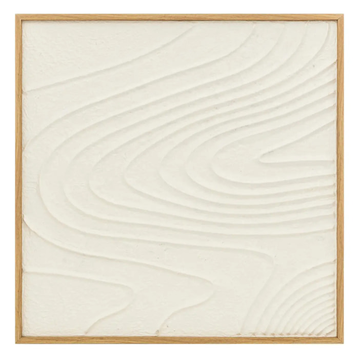 Déco mural 3D Hateya blanc 80x80cm