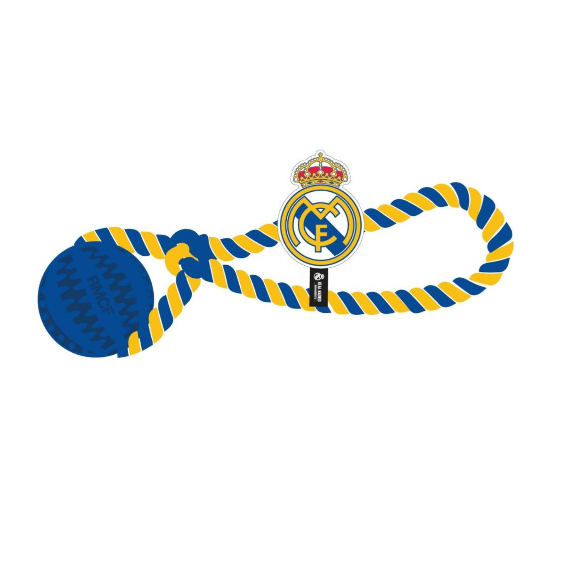 Juguete dispensador de snacks con cuerda diseño real madrid