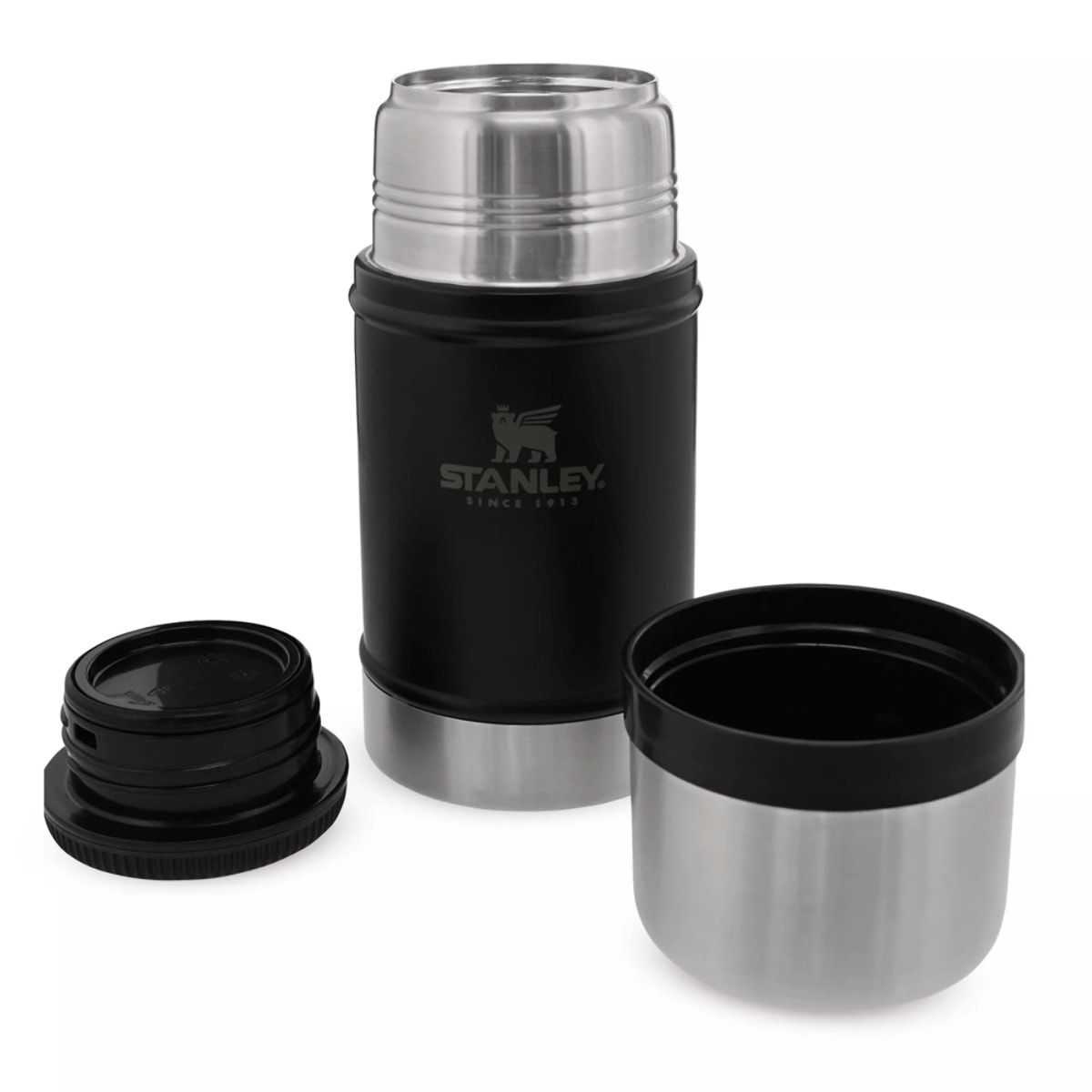Thermos Alimenti - 0,71L - CLASSIC LEGENDARY FOOD JAR - Matte Black Pebble