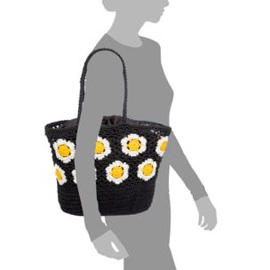 Belbo Bolso de hombro Mujer. Fabricaco en algodón tejido artesanal a mano.