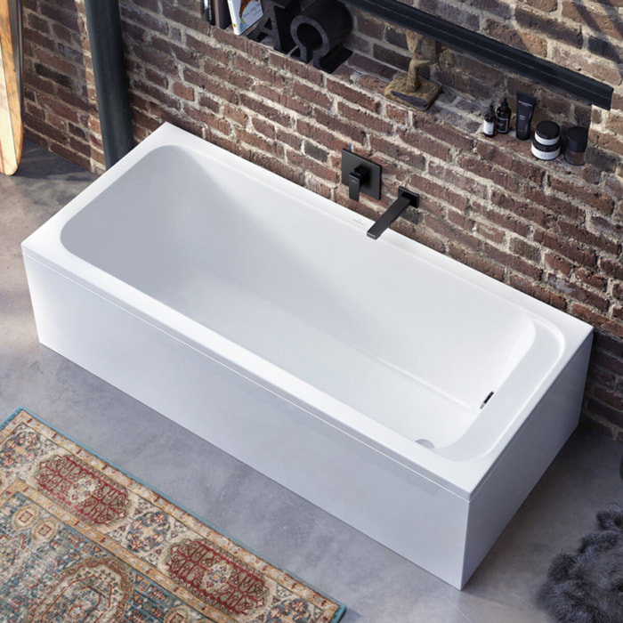 Baignoire droite VILLEROY ET BOCH Architectura acrylique avec pieds