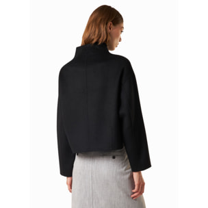 CAPPOTTO NERO CONBIPEL