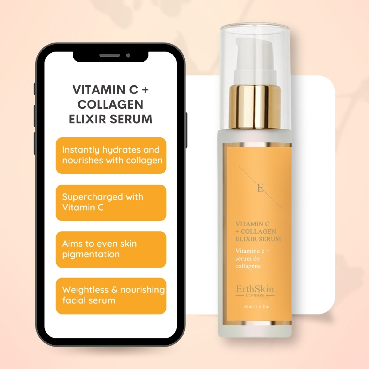 VITAMINA C + SERUM ELIXIR DE COLÁGENO 60ML