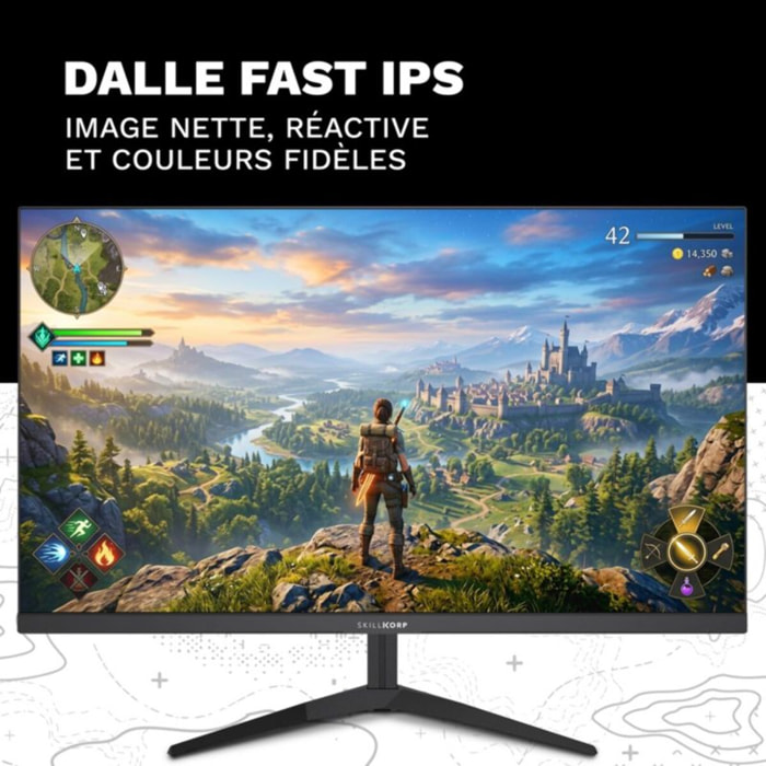 Ecran PC Gamer SKILLKORP M24 V2 24'' Fast IPS 240 Hz HDR HDMI 2.1