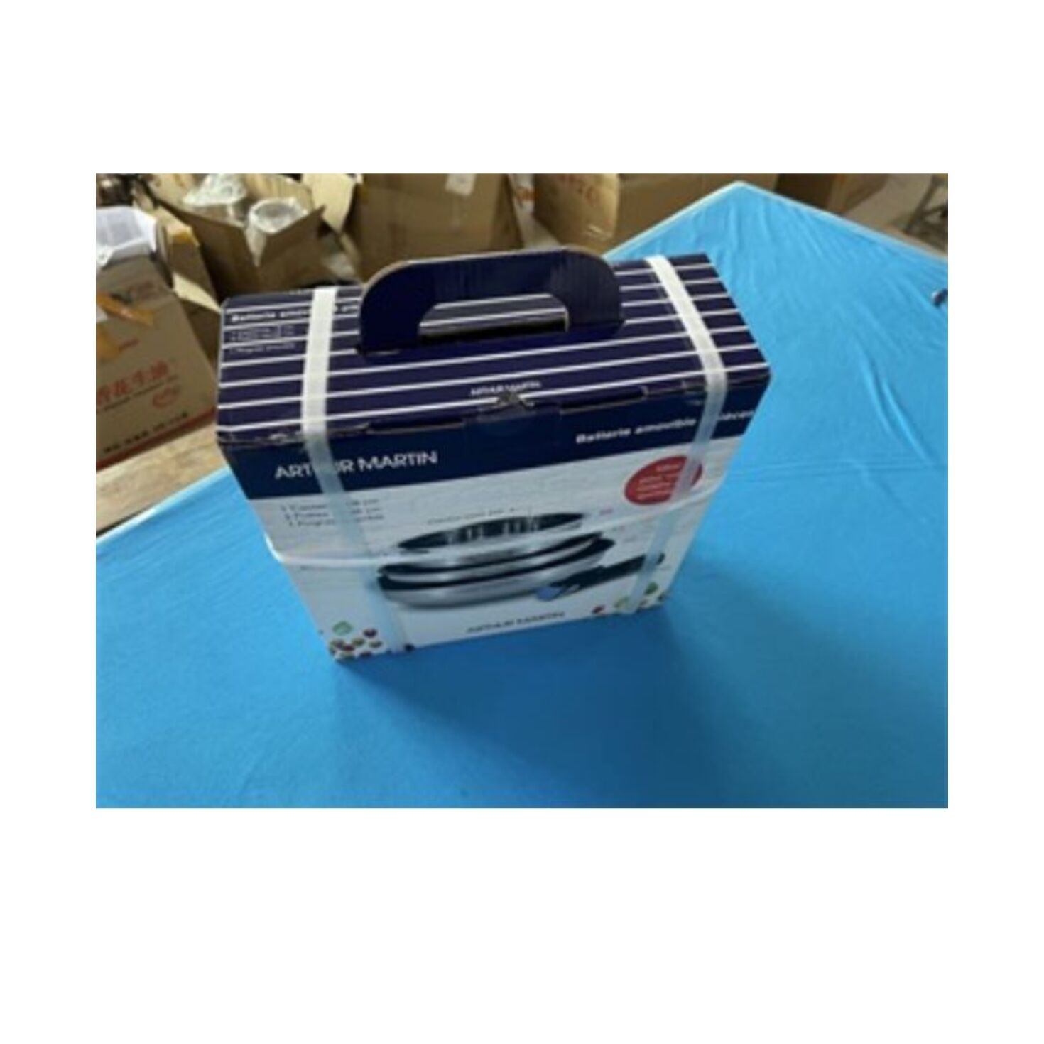 Batterie amovible 4 pièces inox