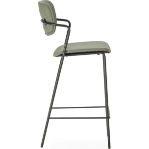Lot de 2 tabourets en simili - SKANDI