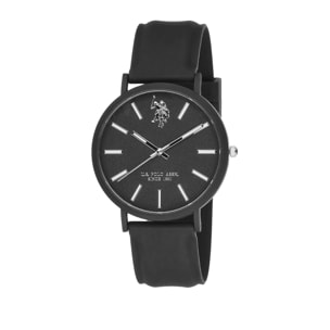 Orologio U.S. Polo Assn. con cinturino in silicone nero