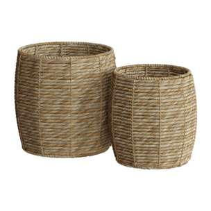 Set de 2 paniers en fibre naturelle - Ezra