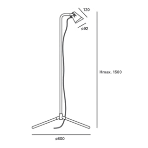 Forlight Pie De Salon Ip65 Picnic Gu10 35W Negro 637Lm