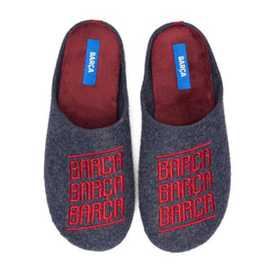 Slippers FC Barcelona Rojo Barça Letras