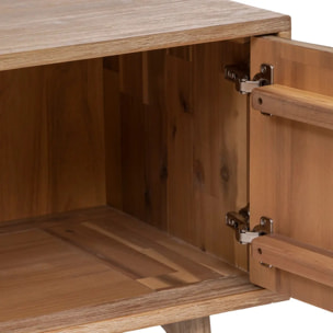 Meuble TV "Aeris" - 2 portes - bois d'acacia