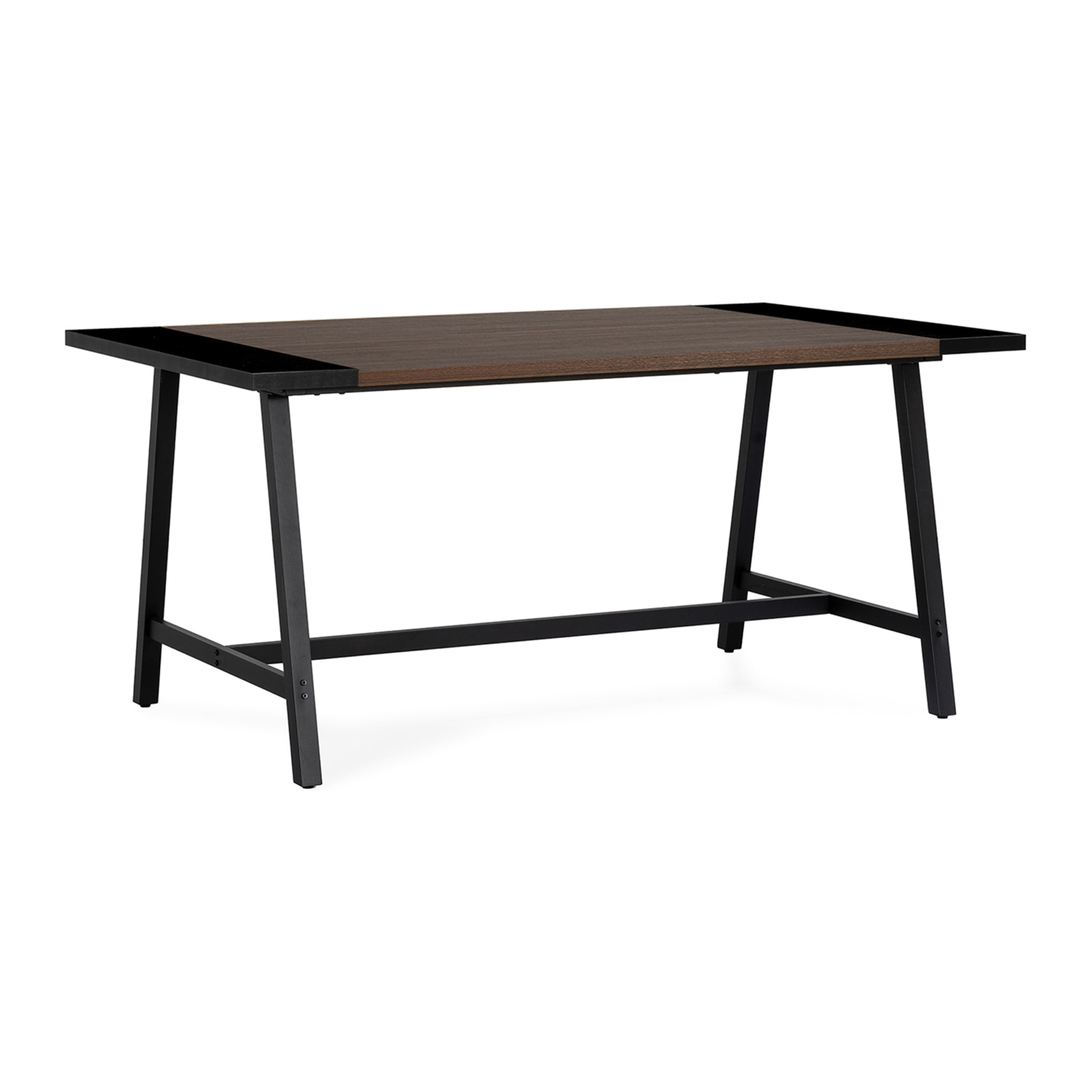 Mesa de comedor Caracas efecto Nogal, 160 cm