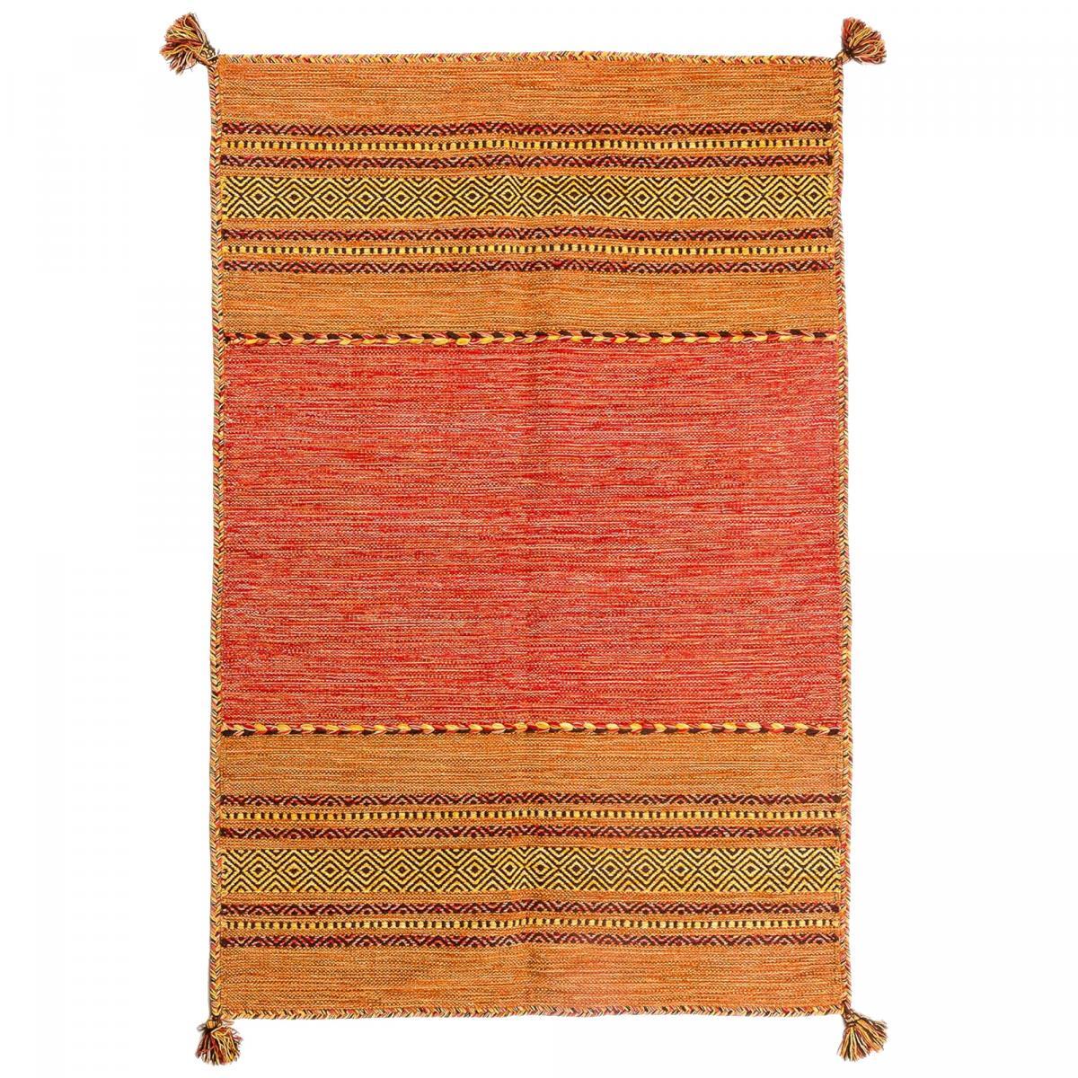 Tapis kilim fait main en coton motif ethnique BUVO