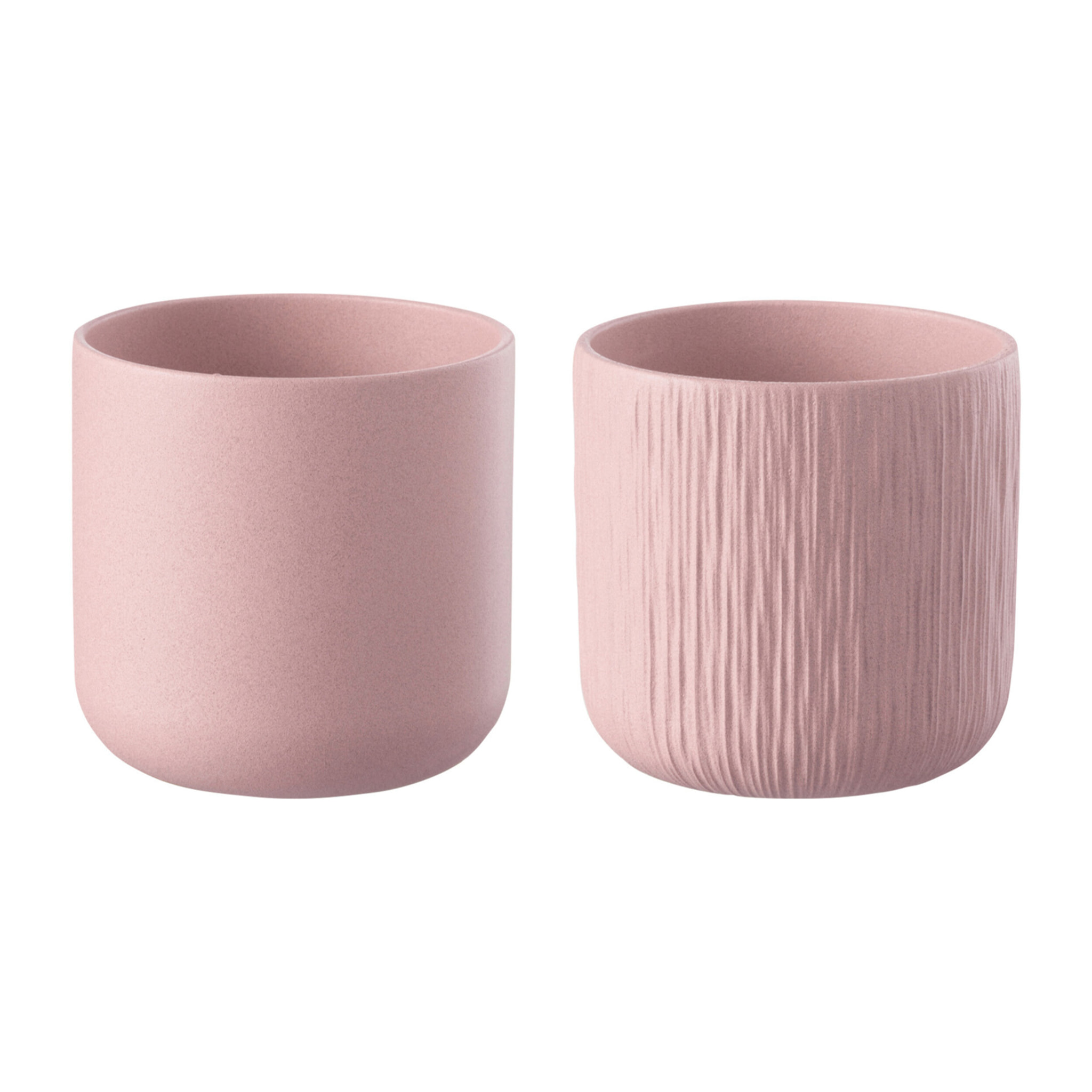 J-Line cache-pot Gen - céramique - rose - small -  2 pièces - Ø 13.5 cm