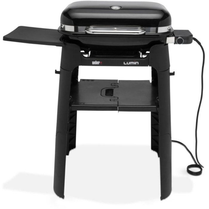 Barbecue électrique WEBER lumin black stand sur pieds, 49x33 cm