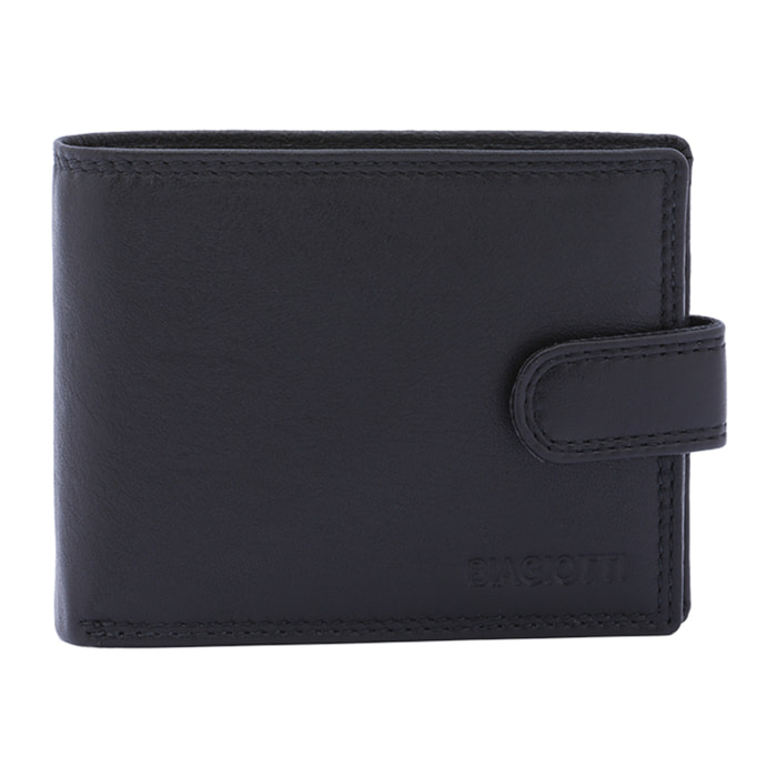 Portafoglio  da uomo In Vera pelle Made in Italy 12,5x9,5x3 cm