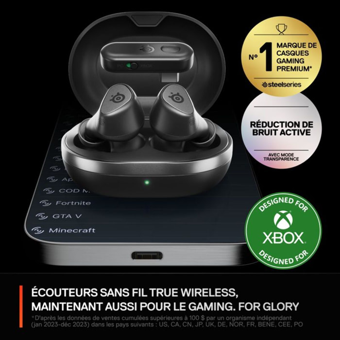Casque gamer STEELSERIES Arctis GameBuds pour Xbox