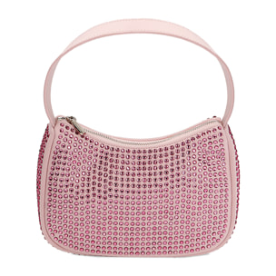 Mini-bag rosa con strass