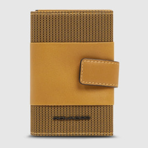 Piquadro Portacarte di credito in metallo con protezione RFID