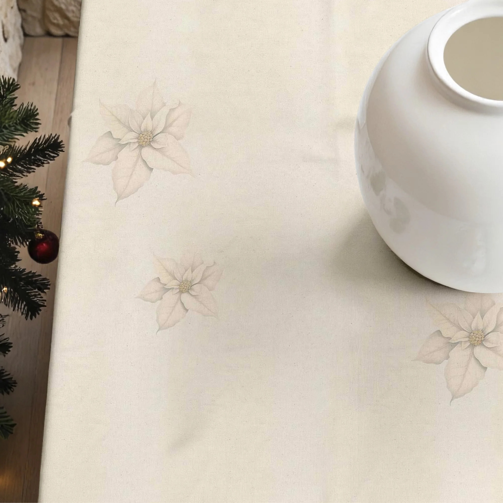 Nappe anti-taches Holiday ponsettia 1225