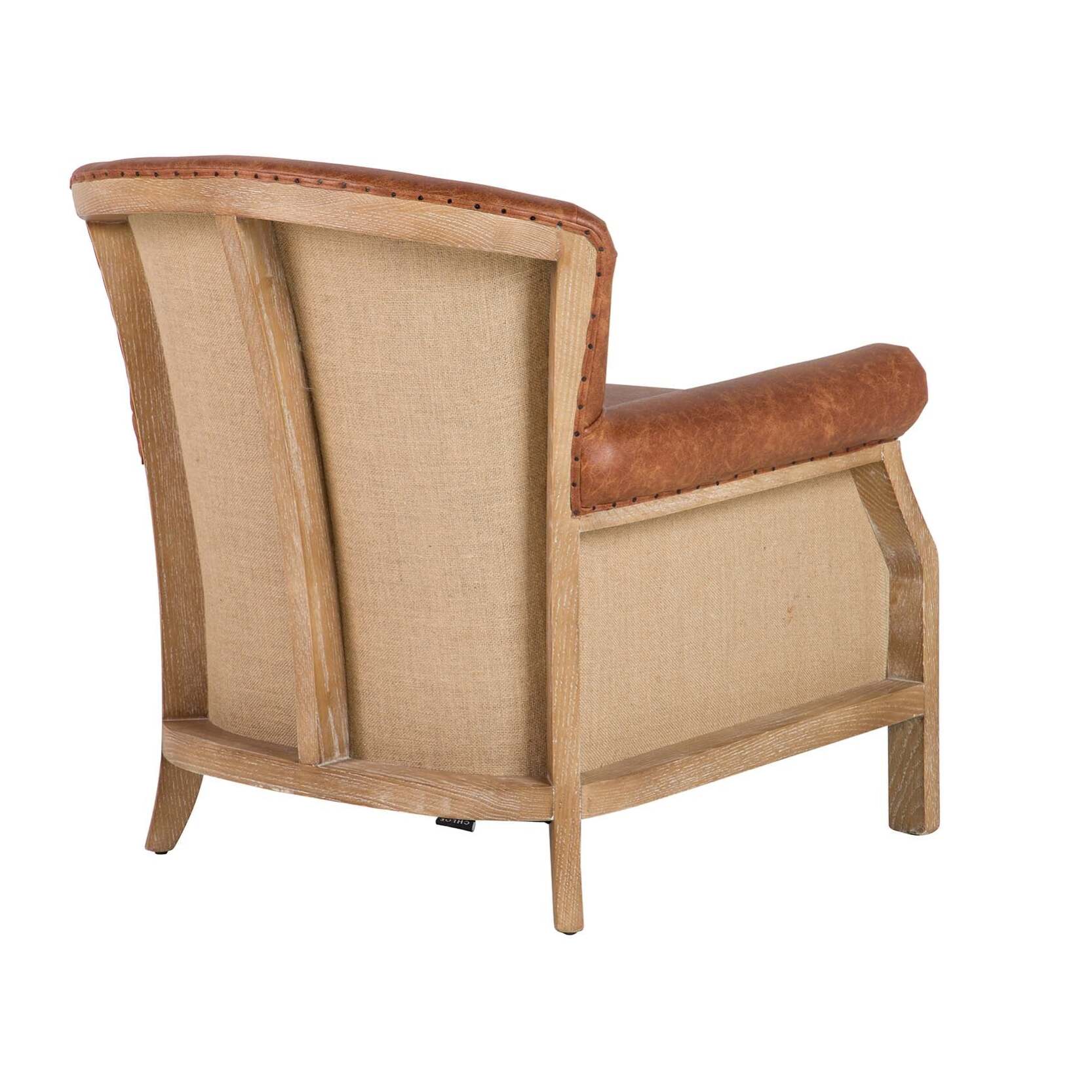 Butaca Madera Fresno Marron 76x81x78 Cm
