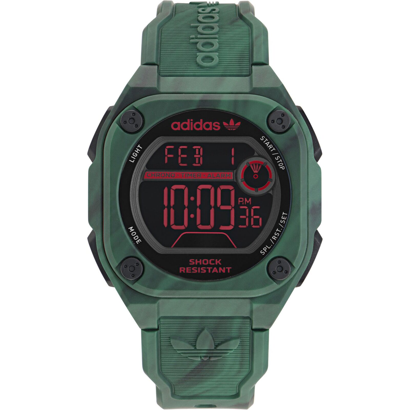 Reloj Adidas AOST23573 Unisex Digital Cuarzo con Correa de Silicona