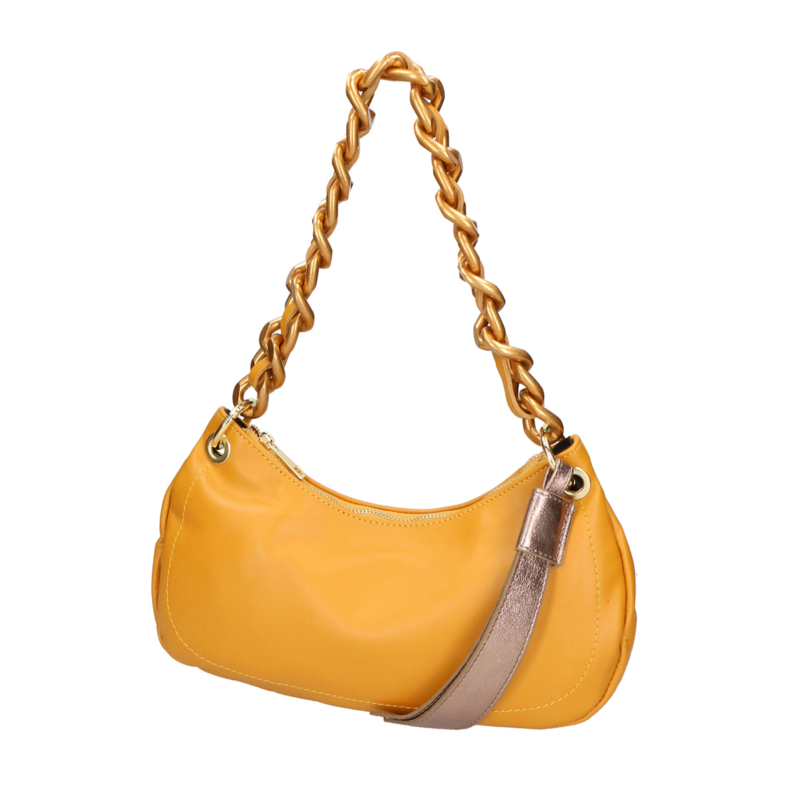 Borsa a spalla da Donna Artemide in Vera Pelle Made in Italy 14x32x8 cm