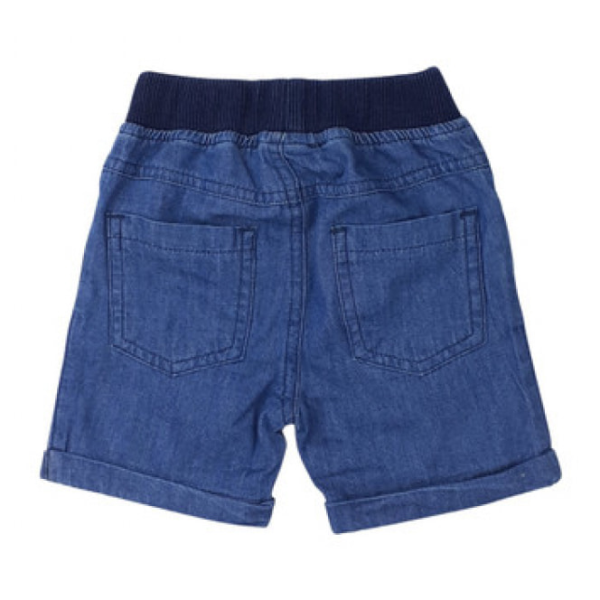 SHORT EFFETTO DENIM TUTTO ELASTICO