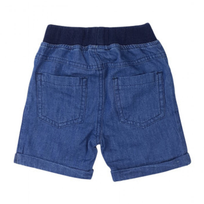 SHORT EFFETTO DENIM TUTTO ELASTICO